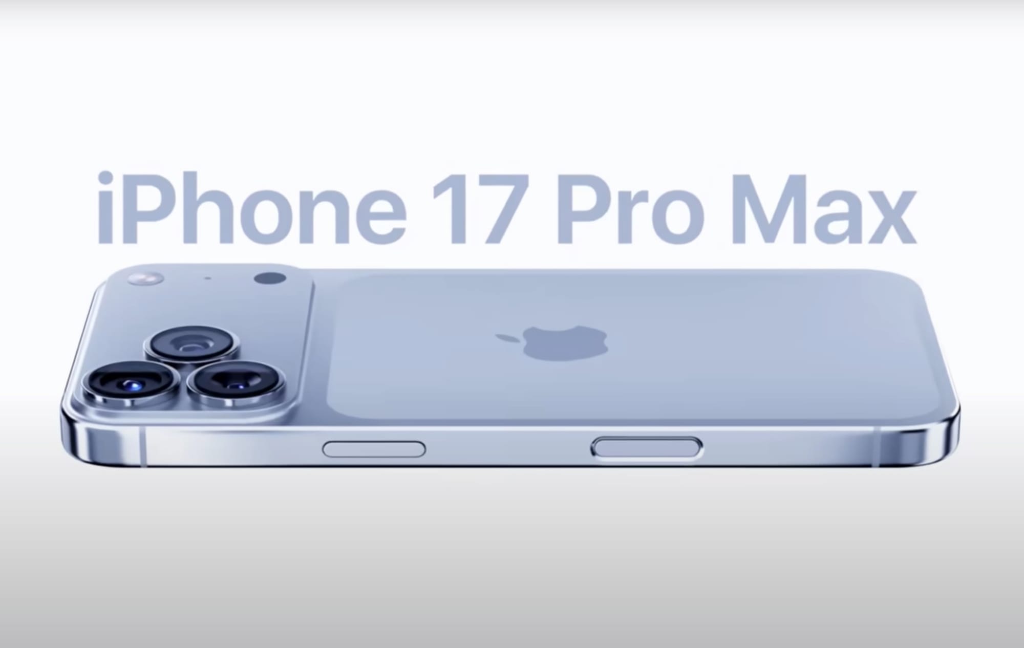 The premium iPhone 17 (Pro and Pro Max) are rumoured to have an exclusive vapor chamber cooling mechanism to enhance efficiency. Photo shows the "final design" of the iPhone 17 Pro Max, as claimed by YouTuber Matt Talks Tech.
 