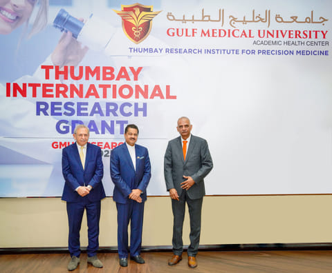 Gulf Medical University announces second cycle of Thumbay International Research Grant of Dh3 Million

