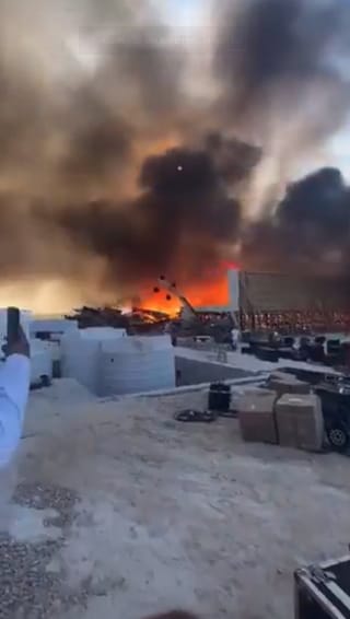 Watch: Massive fire destroys concert stage on Egypt’s north coast in minutes