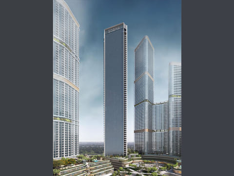 The S Tower in Sobha's Hartland 2. There will only be two units per floor in what thd developer says is a super luxury residential offering. 