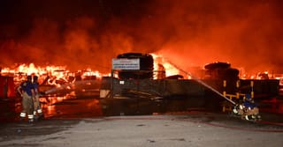 Massive fire breaks out at Kuwait scrap yard amid extreme heat and strong winds