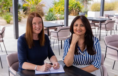 Naheed Maalik and her business Rachel Lloyd, who built their own business, The Loop. 