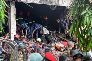‘It felt like an earthquake’: Students recount horror after fighter jet hits Dhaka school