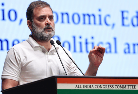 Rahul Gandhi echoed US President Donald Trump on the Indian economy being dead, leaving Congress loyalists scrambling to contain the fallout.