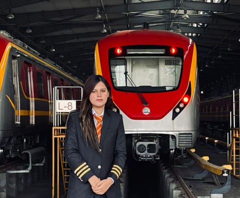 Nida Saleh Malik from Lahore becomes Pakistan's first woman metro train driver