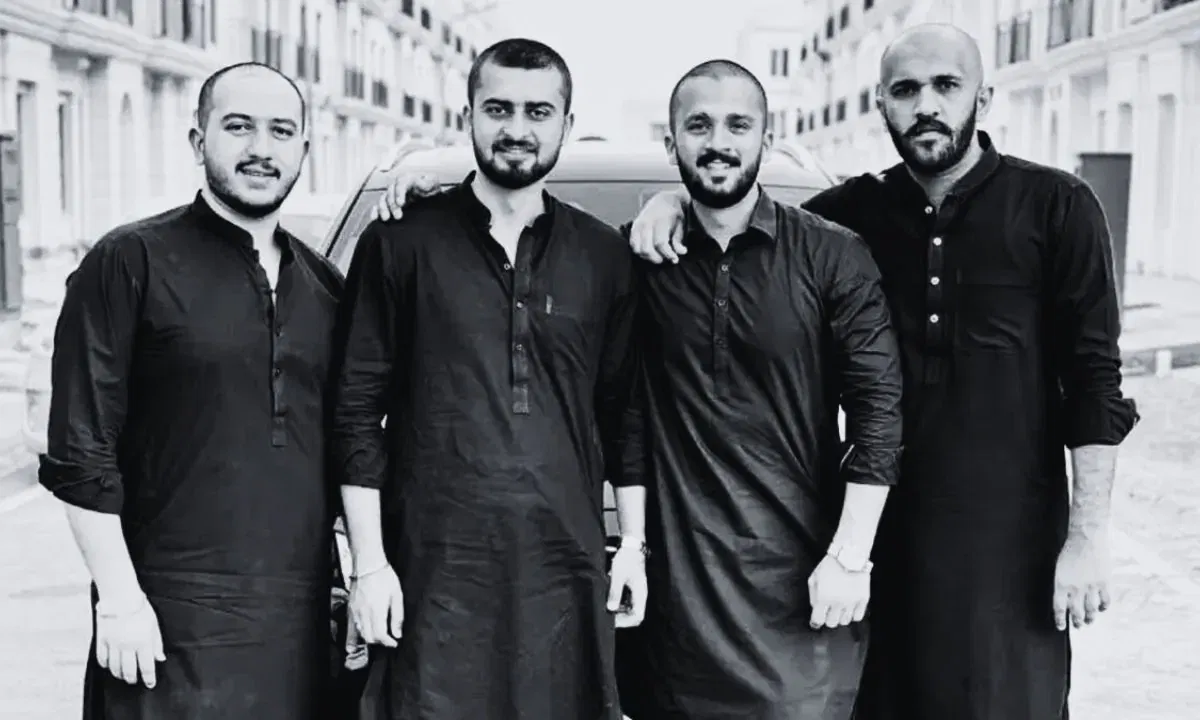 Rajab Butt and buddies at a happier time