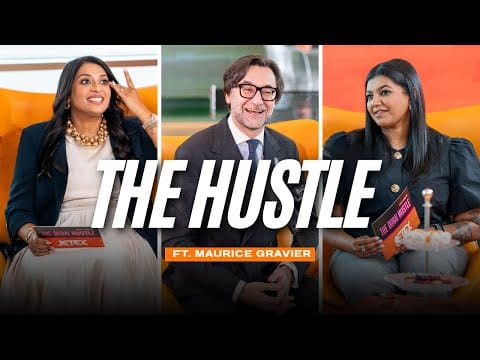 Maurice Gravier, Group Chief Investment Officer, Emirates NBD, Dhanusha Gokulan, Chief Reporter – Business, and Manjusha Radhakrishnan, Entertainment Editor during 'The Hustle' .