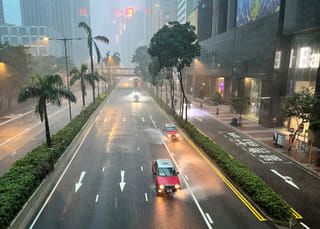 Hong Kong hit by flooding after flurry of rainstorm warnings