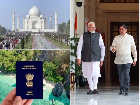 Indian PM Narendra Modi and Philippine President Ferdinand Marcos Jr. The mutual visa waivers and direct flights are practical steps that will make travel easier and foster stronger bilateral ties towards realising the common aim of the two democracies to forge a strategic partnership.
