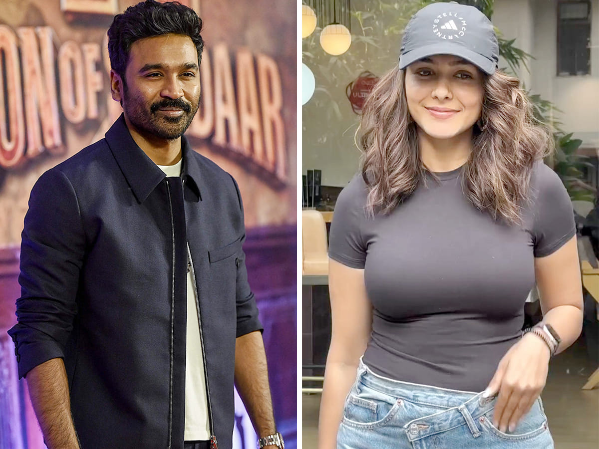 Dhanush and Mrunal Thakur 