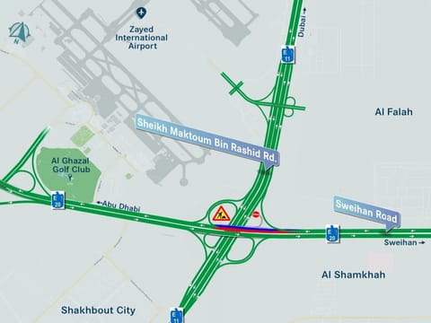 Abu Dhabi announces partial closure of Sweidan Road for maintenance