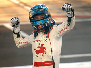 NASCAR driver breaks collarbone in fall as he celebrates win