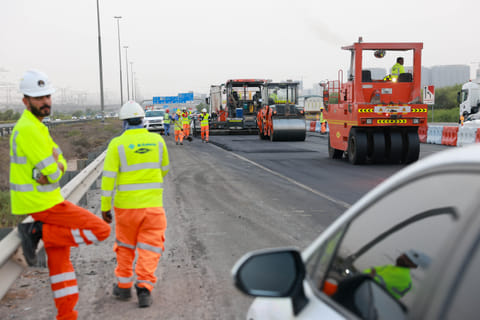 Part of Al Warqa area access and exit development project to improve traffic flow and safety Picture used for illustrative purposes