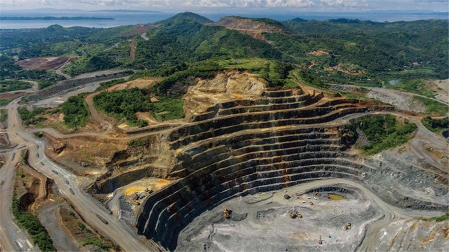 A view of a gold mine in Aroroy, a remote town northwest of the island of Masbate (land area: 4,152 km²).