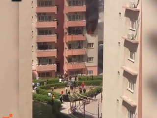 Three children rescued by neighbours in Baghdad apartment fire 