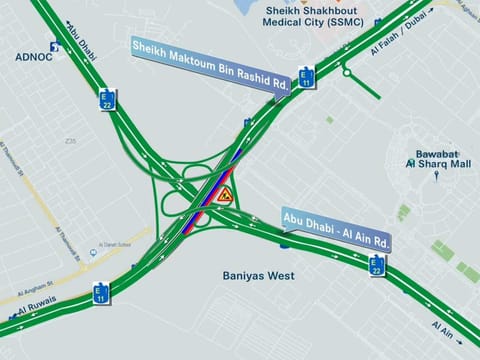 Weekend lane closures announced on Sheikh Maktoum Bin Rashid Road toward Dubai