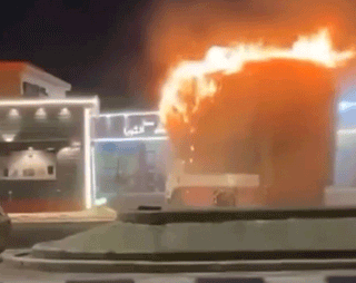 Heroic Saudi drives burning truck, prevents petrol station explosion