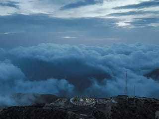 Fog and rain turn Saudi Arabia's Al Mandaq mountains into summer spectacle