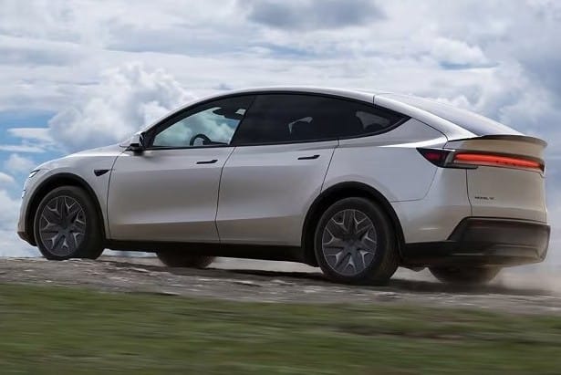 The new Tesla Model Y L was launched in China on Tuesday, with a longer wheel base than the standard Model Y Juniper. Price tag: RMB 339,000 (about $47,180).