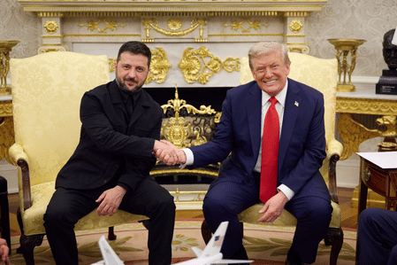Ukrainian leader Zelensky said a letter handed over to Trump, written by Ukraine’s First Lady Olena Zelenska, was to thank Melania for her compassion and advocacy.