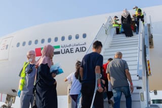 UAE evacuates 155 patients from Gaza in humanitarian mission with WHO