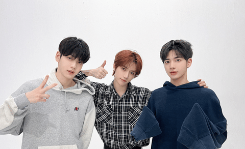 TXT's Soobin, Beomgyu and Taehyun. 