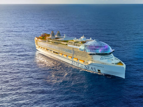 Spanning 20 decks, the Star of the Seas can carry 5,610 passengers at double occupancy and more than 7,000 at full capacity.