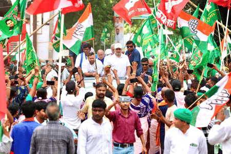 Rahul Gandhi’s campaign has come at a critical time for the Congress ahead of the Bihar polls. 