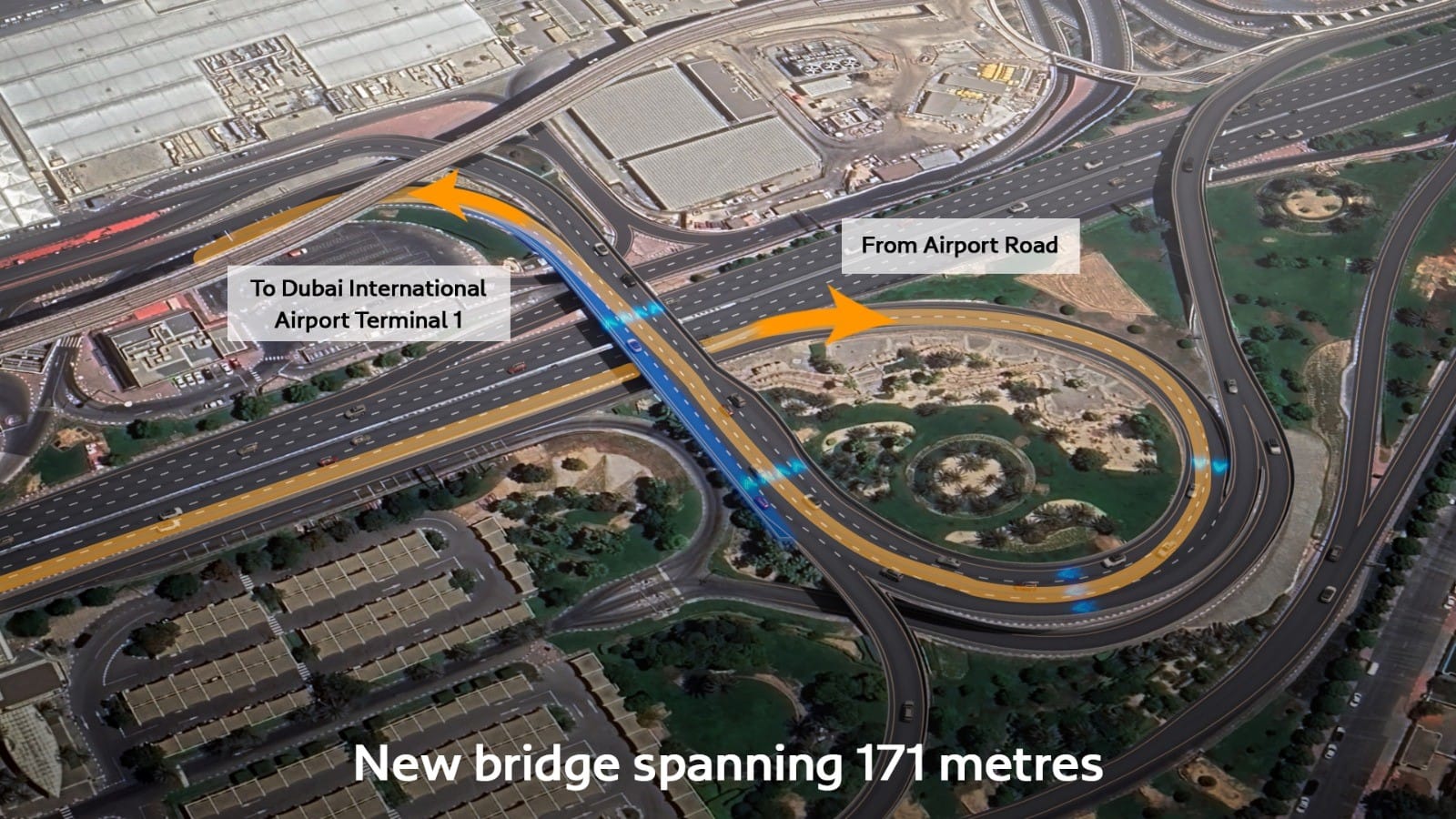 Dubai’s Roads and Transport Authority awards a contract to widen and upgrade the bridge leading to Terminal 1 of Dubai International Airport