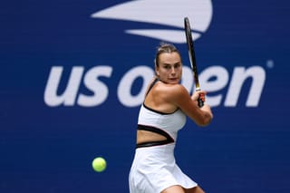 Sabalenka, Djokovic into US Open round two as fuming Medvedev exits