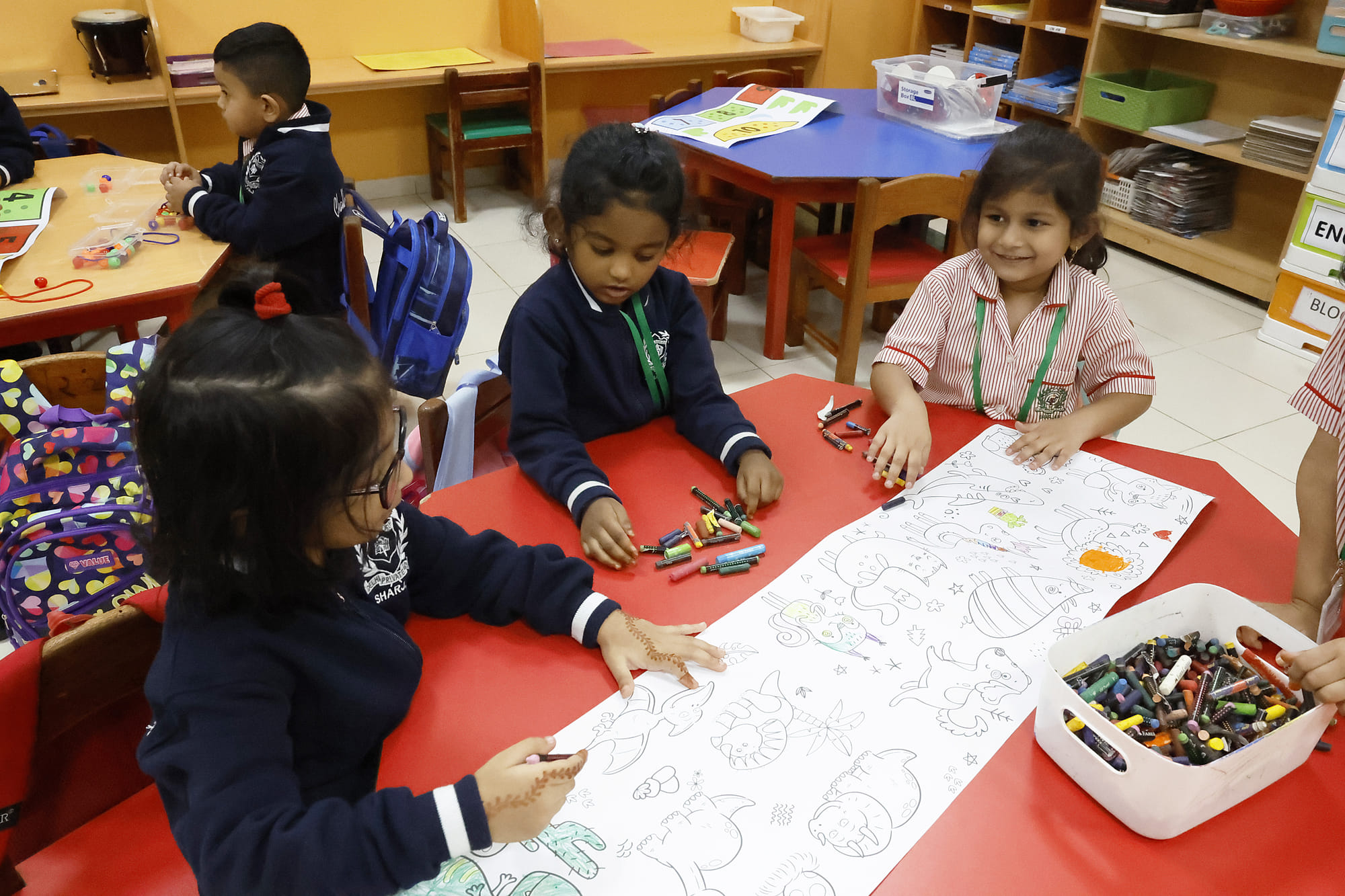 First day after summer break at Delhi Private school in Sharjah.