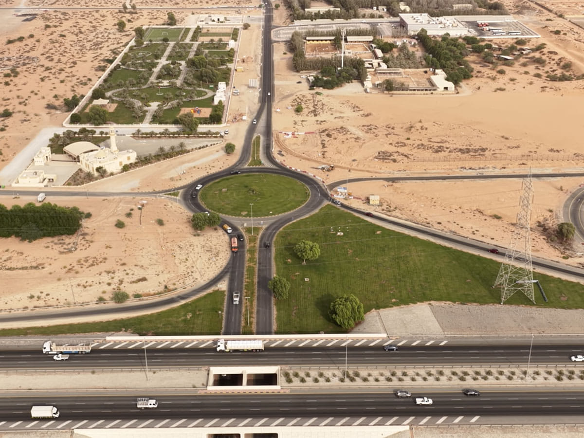 The Sharjah Roads and Transport Authority (SRTA) announces the completion of a 17-kilometer road development project in Al Rafiah, 