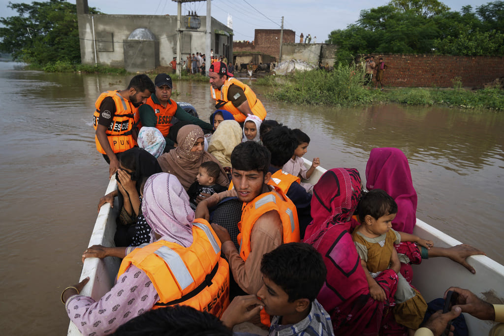 In Pakistan, 44 people were killed following heavy rains in the last weeks, officials said.