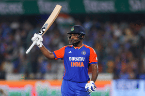 Sanju Samson has smashed three centuries at the top, averaging 34.75 with a blistering strike rate of 182.89