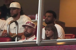 Taylor Swift and Travis Kelce shine at Nebraska-Cincinnati game in first public outing since engagement
