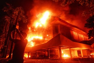 Indonesia protest blaze kills 3 as anger erupts over driver death