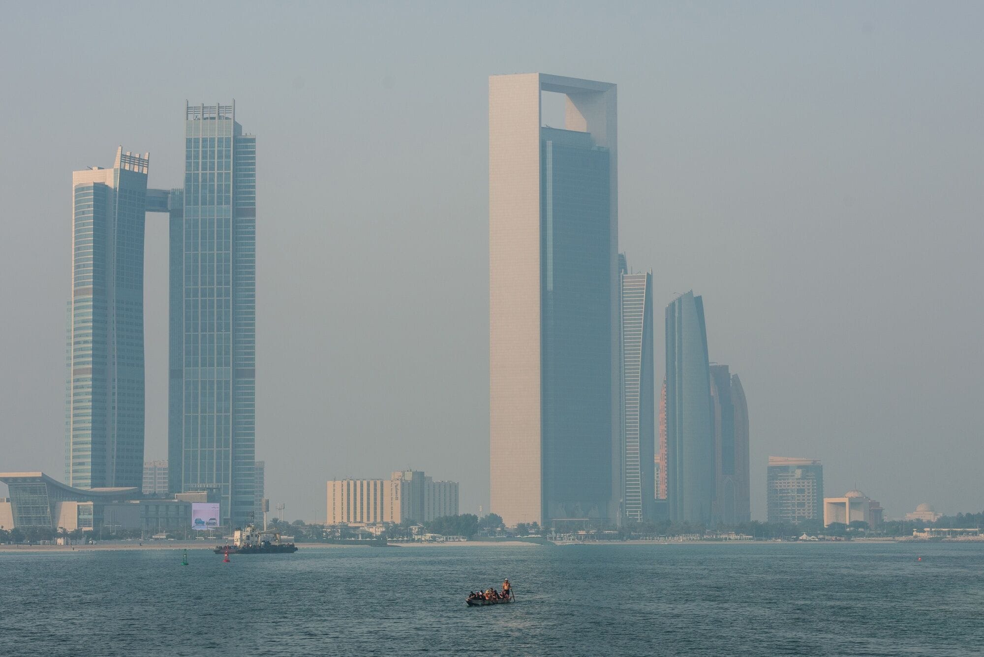 Stock Abu Dhabi skyline 2025