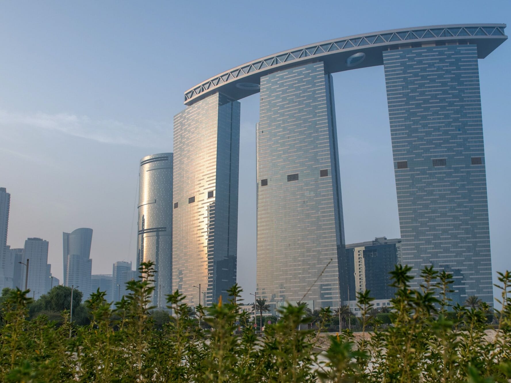Stock Abu Dhabi skyline 2025