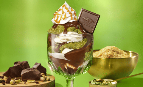 Ghirardelli Dubai-Style Chocolate Sundae initially launched as a limited-time offering in select cities like San Francisco and New York City, where it quickly gained a massive following. Ghirardelli is widely recognised for producing premium-quality chocolate products, including its famous Ghirardelli Squares — rich chocolate squares with a variety of fillings — and other confections such as baking products and hot fudge sundaes.