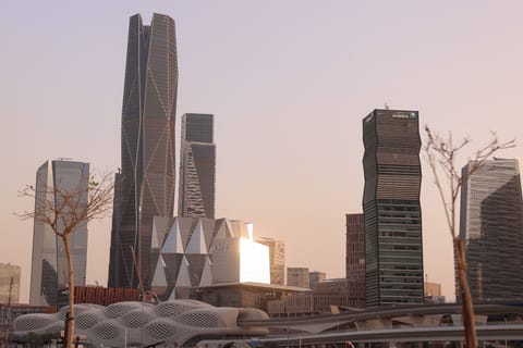 The Riyadh skyline.