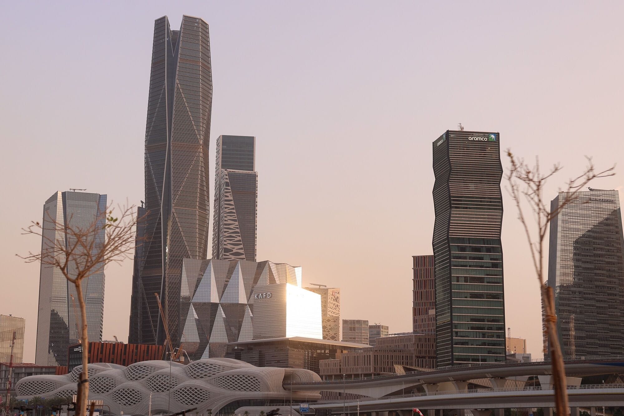 The Riyadh skyline.