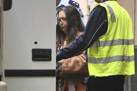 Convicted triple murderer Erin Patterson leaves the Supreme Court of Victoria following her sentencing in Melbourne, Australia.