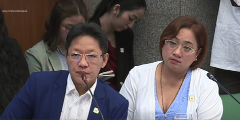 Bombshell: The Discaya couple during their Philippine Senate testimony on Monday (September 8, 2025). In a sworn statement,  Sarah and Pacifico “Curlee” Discaya, contractor-owners of at least 9 companies, read before the Senate Blue Ribbon Committee the names of high-profile politicians allegedly involved in kickbacks, including what one Filipino congressman claimed as previously "unmentionable", House Speaker Martin Romualdez, the president's cousin. 