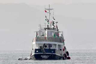 Aid flotilla activists say determined to reach Gaza despite ‘drone attack’