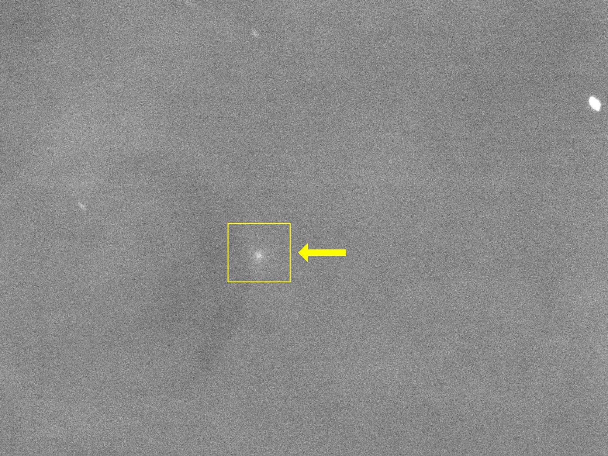 Amateur astronomers can view SWAN25B with a small telescope