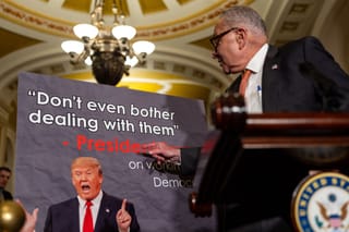 Trump 'happy' to work with Democrats on health care, if shutdown ends