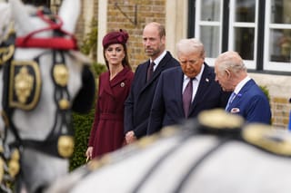 Trump gets royal treatment on UK state visit: Kate Middleton and Prince William greet the US President