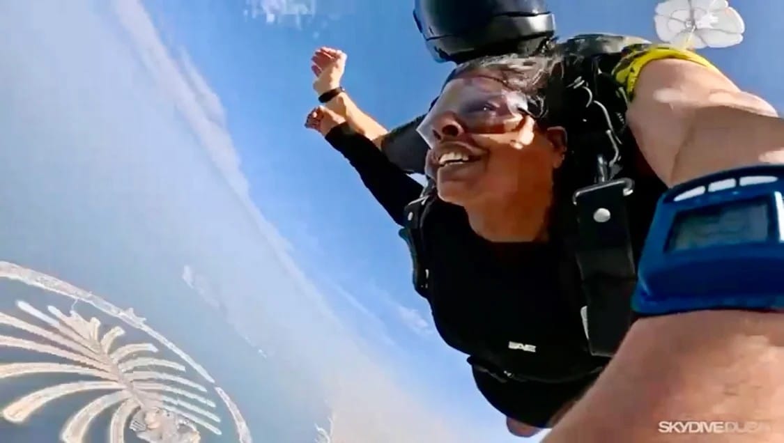 Leela Jose P proved age is just a number when it comes to chasing thrills and pursuing dreams.