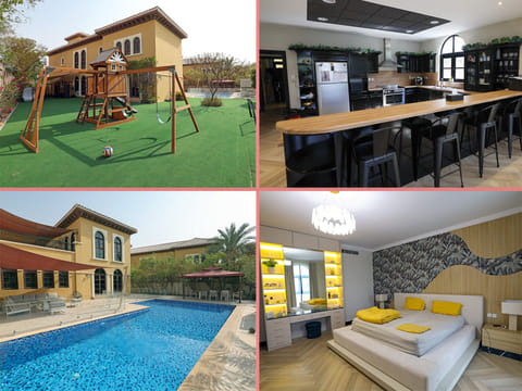 Here's a snapshot of the sprawling mansion, the size of a football field at The Villa in Dubailand
