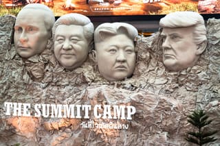 Trump, Putin, Xi and Kim draw crowds at Bangkok’s Mount Rushmore stunt